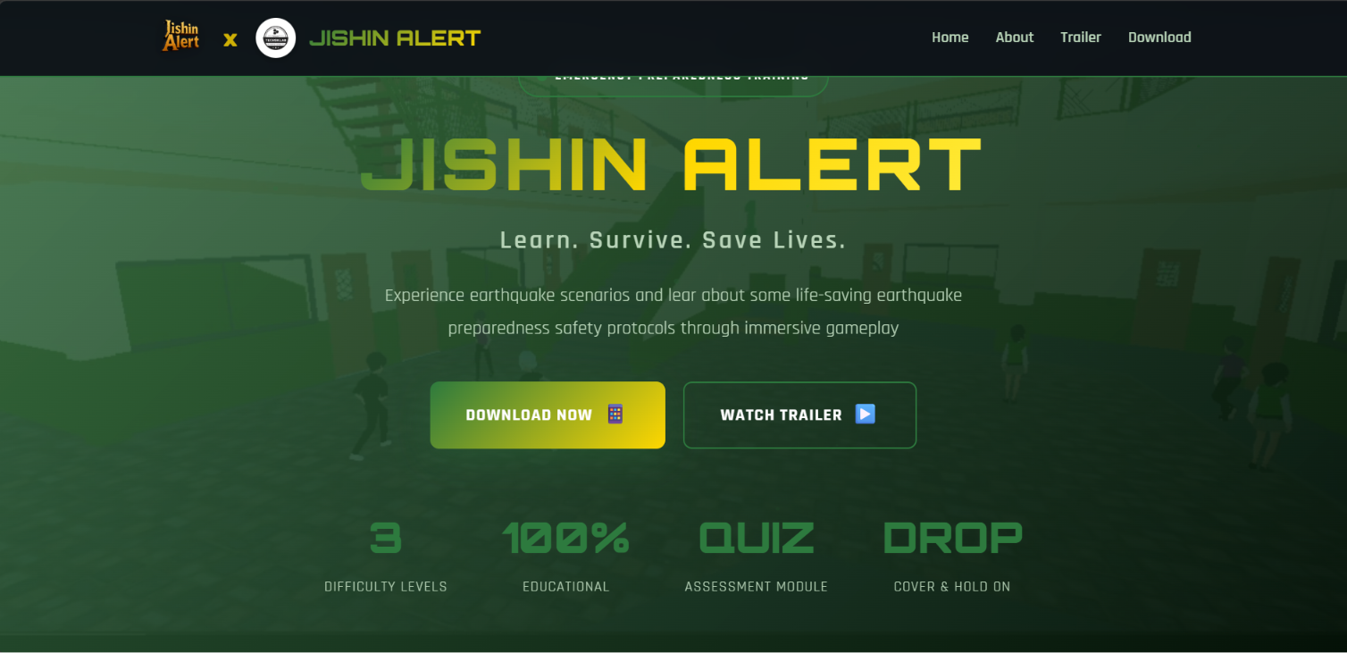 Jishin Alert mobile game
